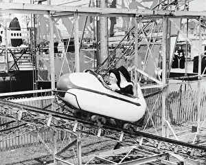 Amusement Park Prints: Two Nuns on Roller Coaster