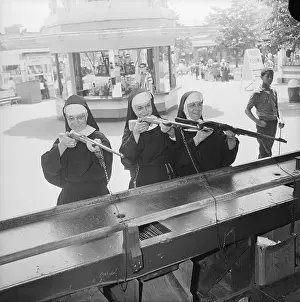 Habit Prints: Nuns Shooting at Bullseye