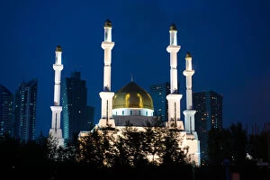 Images Dated 5th August 2013: Nur Astana Mosque, Astana, Kazakhstan