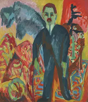 Prints of The Nurse, 1917 or 1918. Creator: Ernst Kirchner. (Photo by Heritage Art/Heritage Images via Getty Images) Raw Rhythms: The Electric World of Ernst Ludwig Kirchner: The Nurse