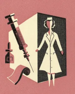Injecting Prints: Nurse With Bandage and Needle
