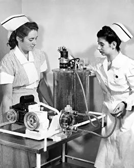 Kidney Prints: Nurse Demonstrates Artificial Kidney
