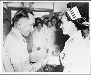 Nurse Faye White Receiving Bronze Star