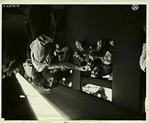 Yokohama Prints: Nurse Giving Goodies to Soldiers on Train