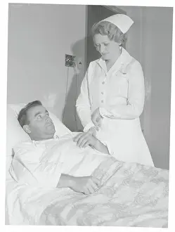 Vulnerability Prints: Nurse Taking Gene Sarazen's Pulse
