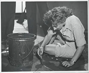 Indian Ocean Prints: Nurse Working on Ship Deck