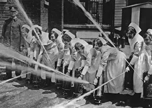 Henry Miller News Picture Service Collection: Nurses Fire Drill
