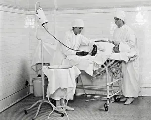 Service Prints: Nurses Giving Patient a Transfusion