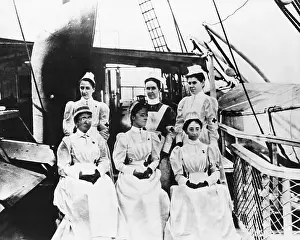 Nurses Sailing on Army Hospital Ship