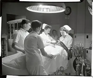 Red Cross Prints: Nurses and Soldiers Preparing Patient for Operation