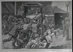 Frenzy Prints: NY Workers Distributing Evening Papers