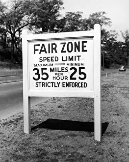 NY World's Fair Speed Limit Sign