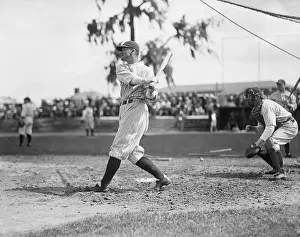 Petersburg Prints: NY Yankee George Burns at Spring Training