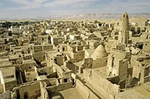 Protected Prints: Oasis Dachla UNESCO protected old town El Kasr Egypt
