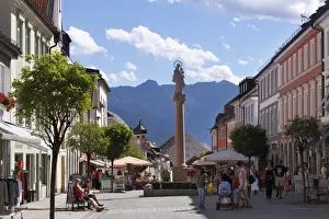 Statuary Prints: Obermarkt, Upper Market square with a Marian column