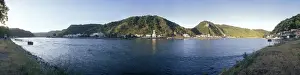 Panoramas Prints: Oberwesel, Middle Rhine, Rhineland-Palatinate, Germany, Europe