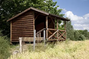 Lookout Prints: Observation hut on lake Dieksee