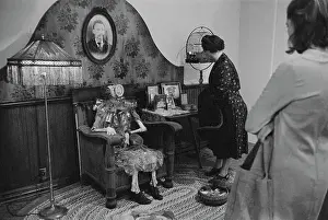 Observers at Edward Kienholz Exhibit