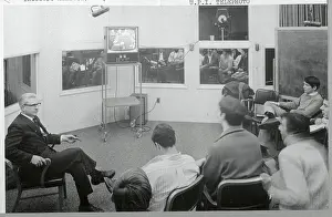 New Haven Prints: Observers at University Watching Television