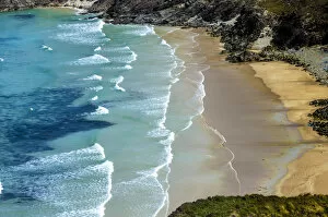 Images Dated 19th May 2012: Ocean surf at a sandy bay, Tranarossan Bay, County Donegal, Republic of Ireland, Europe