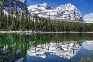 Images Dated 21st September 2016: Odaray Mountain & Mary Lake, Lake O Hara, Yoho National Park, British Columbia, Canada