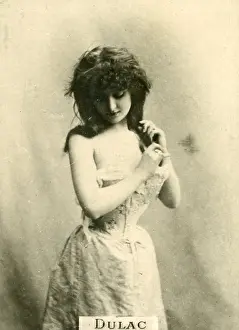 Odette Dulac, Performer, Felix Potin Collectible Celebrity Card, 1901