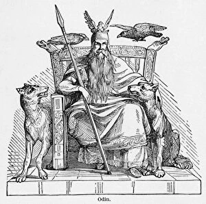 Images Dated 21st March 2012: Odin Enthroned