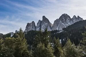 Odle mountains, from Val di Funes, Dolomites, South Tyrol, Italy