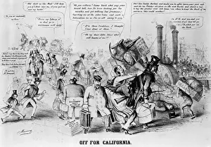 Miner Prints: Off To California, Gold Fever