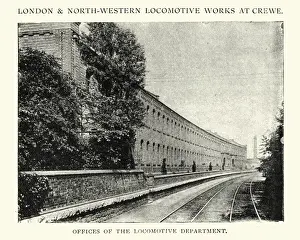 Office Prints: Office of the Locomotive Department, Crewe, England, 1892