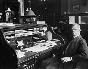 Supervisor Prints: Office Supervisor At Roll Top Desk