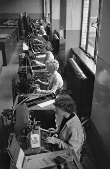 Typewriter Prints: Office Work