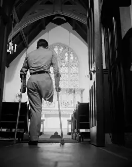 Officer Entering a Chapel