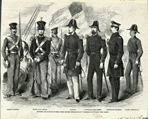 Frigate Prints: Officers Of The Us Frigate Susquehanna