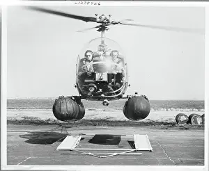 Officers Landing a Helicopter