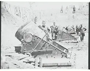 Virginia Prints: Officers Posing with Artillery