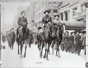 Festivity Prints: Officers Riding Atop Horses