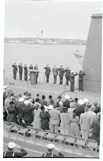 Officers Standing on a Submarine Deck