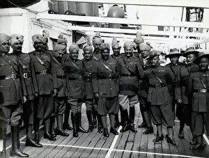 Officers with Turbans on Troopship Neualia