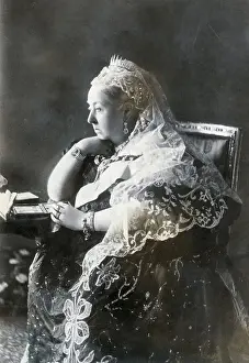 Hand On Chin Prints: Official Diamond Jubilee Portrait of Queen Victoria