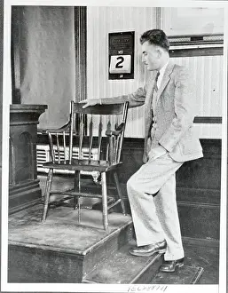 Official Inspecting Chair at Hauptmann Trial