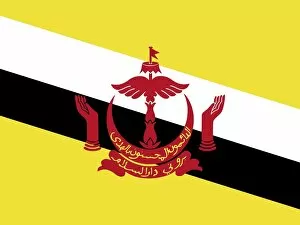 Images Dated 25th May 2018: Official national flag of Brunei Darussalam