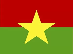 Images Dated 25th May 2018: Official national flag of Burkina Faso
