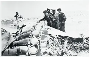 Negev Prints: UN Officials Inspecting Egyptian Plane Wreckage