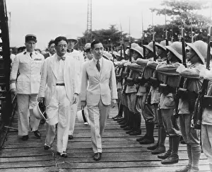 Attention Prints: Officials Inspecting Guard Of Honor