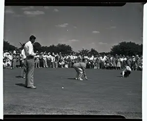 Flushing Prints: Officials Measuring Henry Picard's Golf Shot
