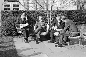 Creighton Williams Abrams Prints: Officials Meeting in White House Rose Garden