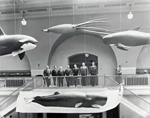George H Prints: Officials Posing with Exhibit