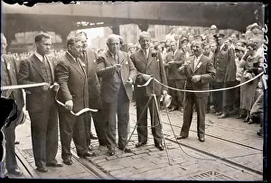 Official Prints: Officials at Ribbon Cutting Ceremony