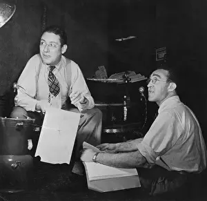 Humorist Prints: Ogden Nash And S.J. Perelman Working